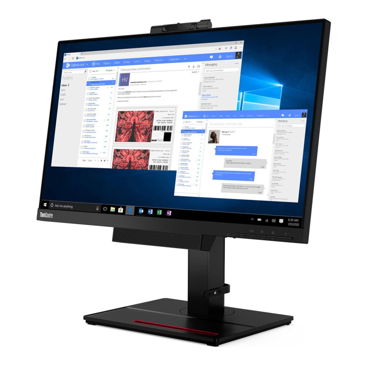 Lenovo ThinkCentre Tiny-In-One 24 G4 23.8-inch 1920 x 1080p FHD 16:9 60Hz 4ms LED IPS Modular Monitor 11GDPAT1SA image 2