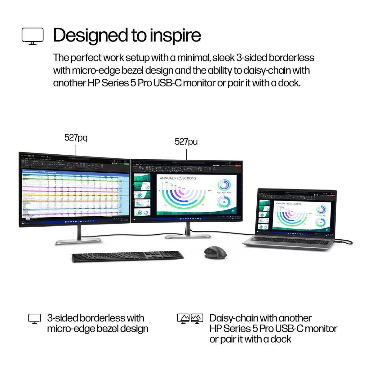 HP Series 5 Pro 527pq 27-inch 2560 x 1440p QHD 16:9 100Hz 5ms LED IPS Monitor 9D9S0UT image 8