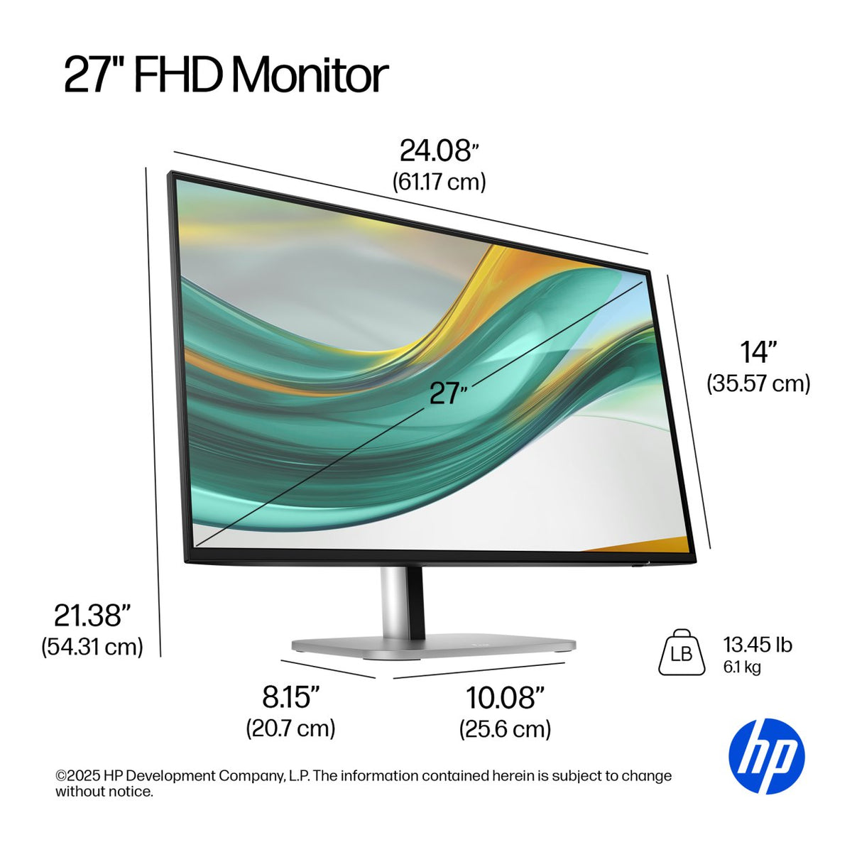 HP Series 5 Pro 527pf 27-inch 1920 x 1080p FHD 16:9 120Hz 5ms LED IPS Monitor B28F5AS image 7