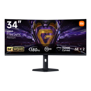Xiaomi G34WQi 34-inch 3440 x 1440p WQHD 21:9 180Hz 1ms LCD VA Curved Gaming Monitor ELA5454EU image 1