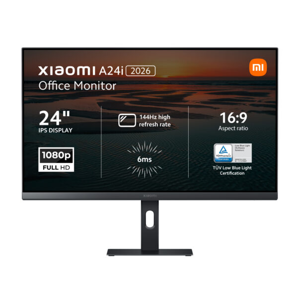 Xiaomi A24i 2026 23.8-inch 1920 x 1080p FHD 16:9 144Hz 6ms LCD IPS Office Monitor ELA6416EU