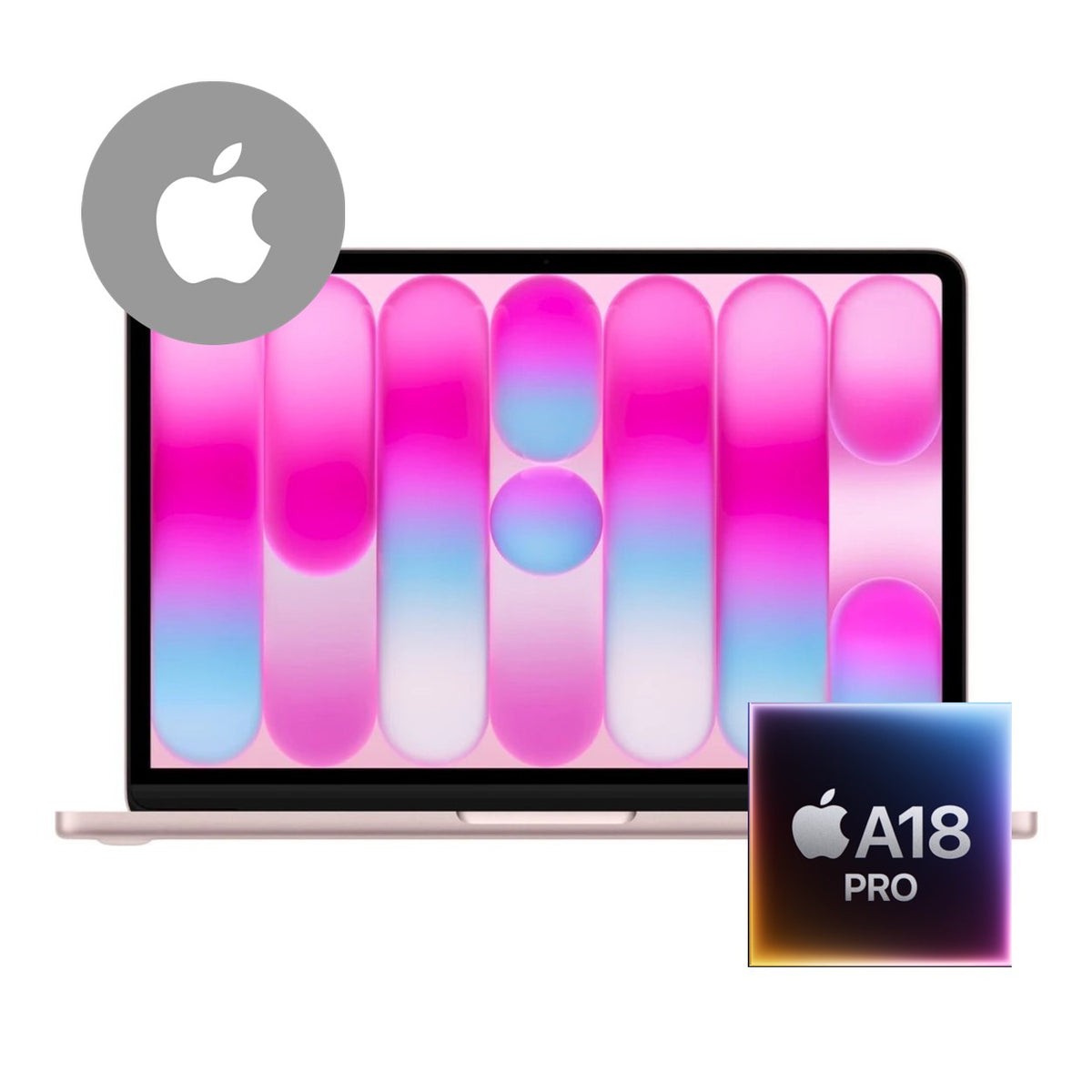 Apple MacBook Neo 13-inch Retina Laptop - Apple A18 Pro 256GB SSD 8GB RAM macOS Blush image 2