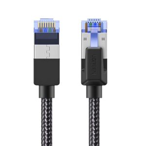 UGREEN Cat8 Nylon Braided Ethernet Cable - 40Gbps with Modular Plugs - 3m image 2
