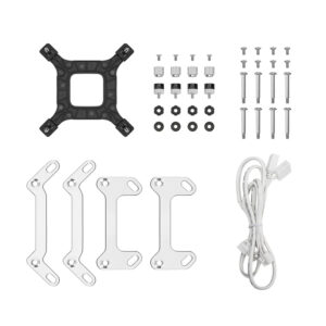 DeepCool LM240 ARGB 240mm AiO CPU Liquid Cooler - White image 5