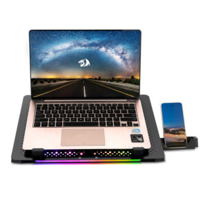 REDRAGON Dual USB 5 Fan RGB Gaming Notebook Stand image 5