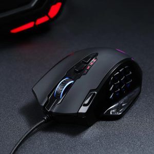 REDRAGON IMPACT 12400DPI MMO Gaming Mouse - Black image 9